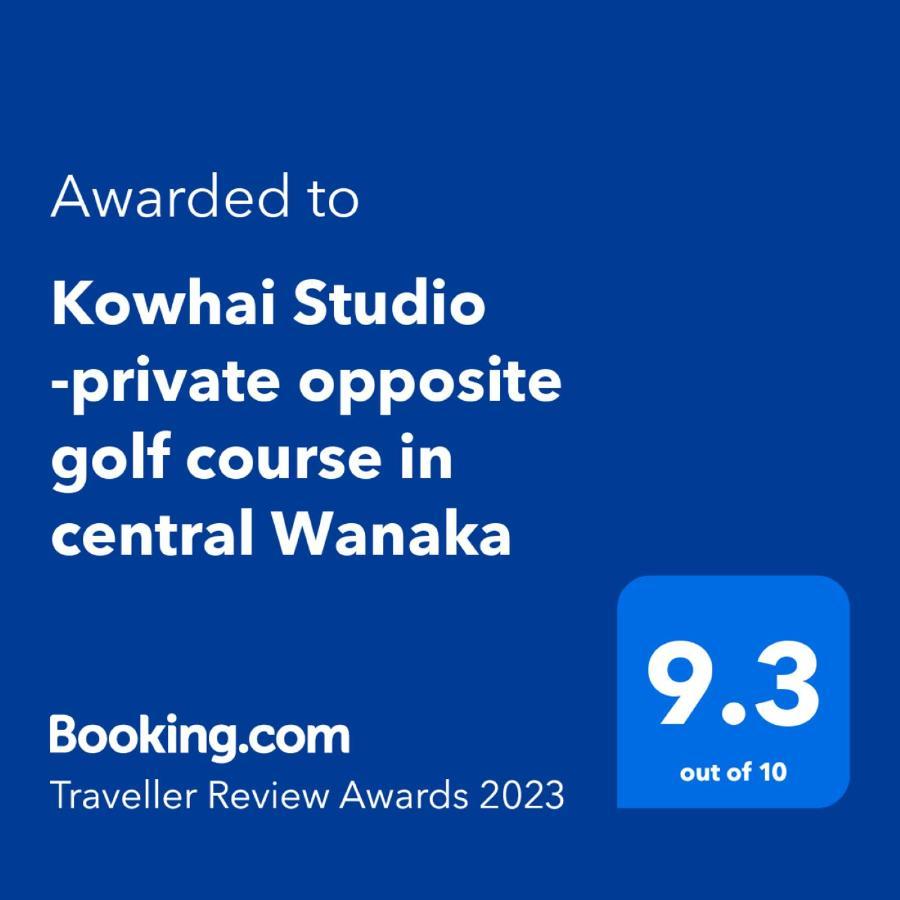 Kowhai Studio -Private Opposite Golf Course In Central Уанака Екстериор снимка